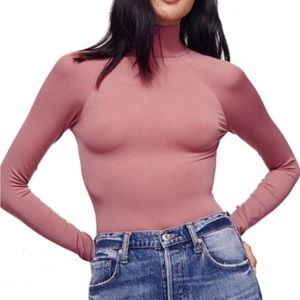 NWT Free People “Like I Do” Open Back turtleneck Sz XS/S